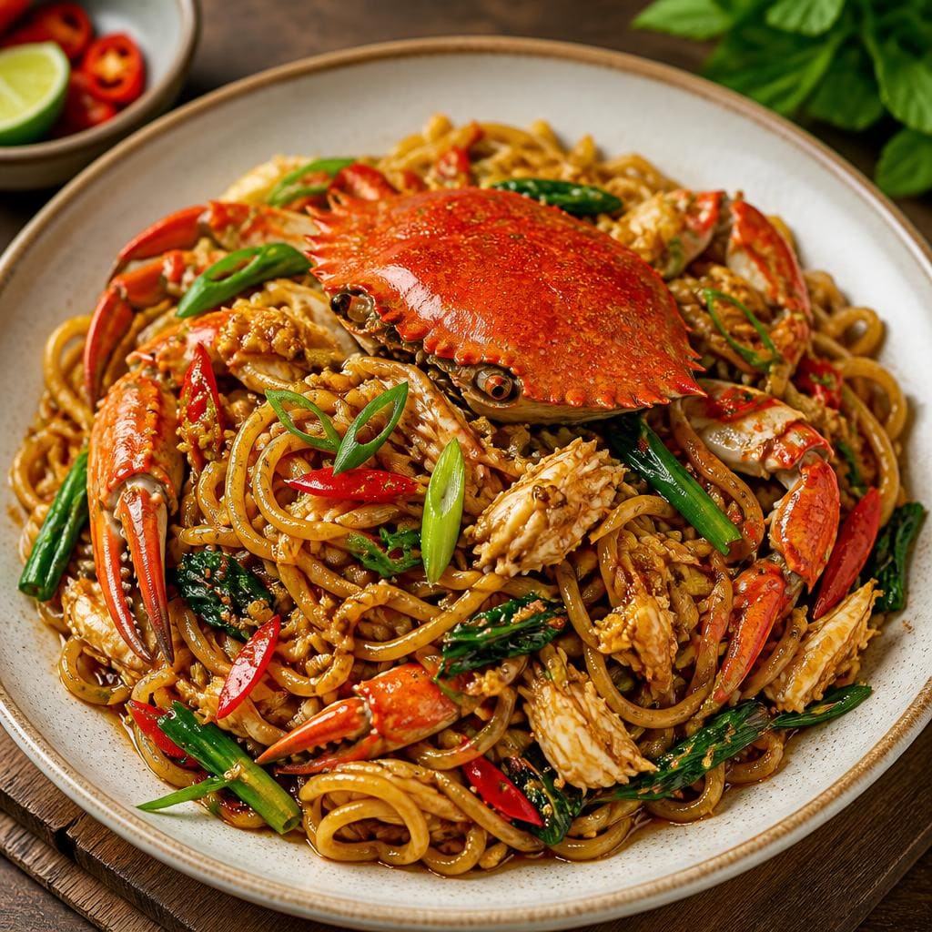 Mie Tumis Kepiting